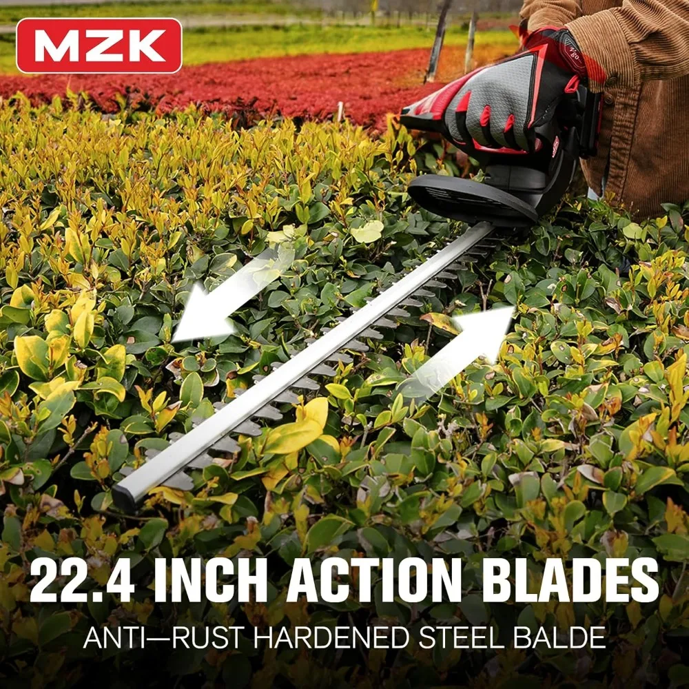 22'' Cordless Hedge Trimmer, 20V Handheld Shrub Cutter, Lightweight Compact with Battery & Charger