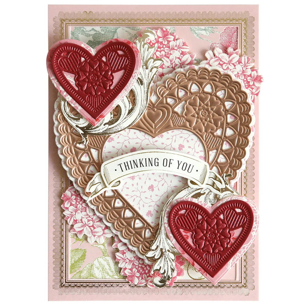 Music 3D Scene Dies Valentine\'s Day Metal Cutting Dies DIY Scrapbooking Photo Album Decorative Embossing Paper Card Crafts