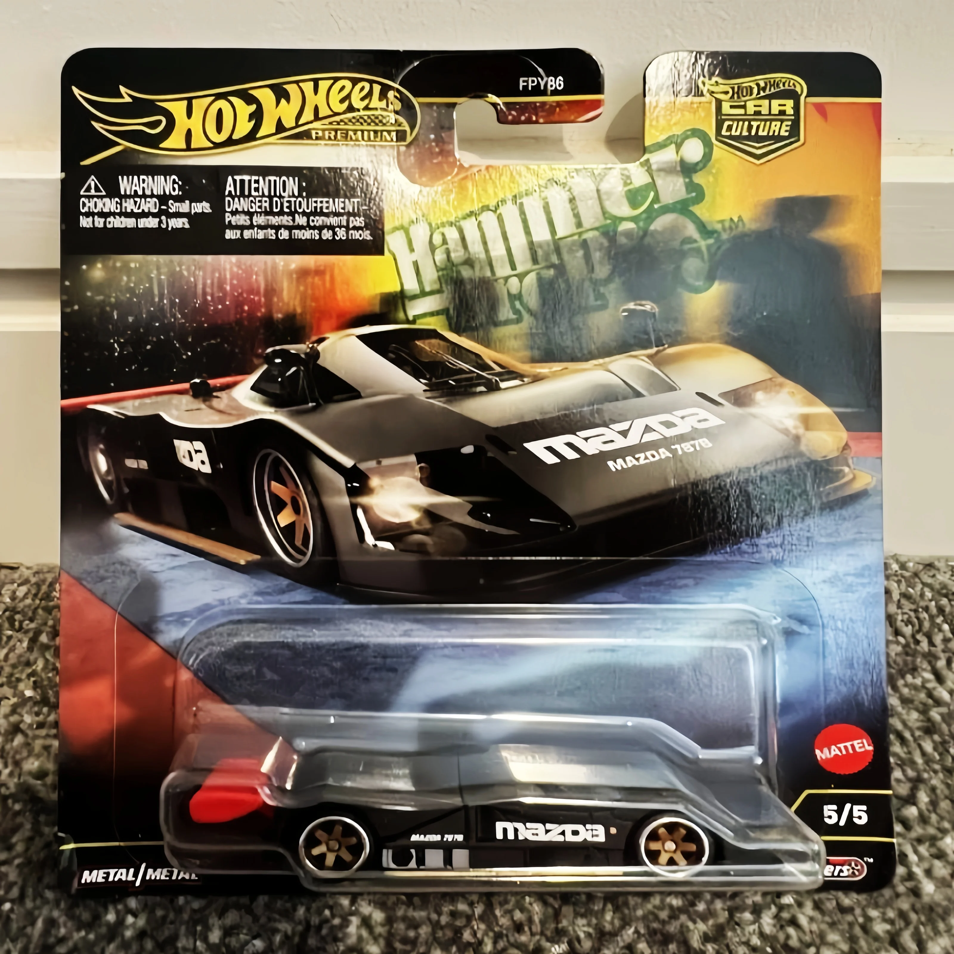 

2025 Hot Wheels Premium Car Hammer Drop Porsche 911 Carrera Rs Игрушки для мальчиков 1/64 Литые под давлением модели автомобилей Игрушки Hoiday Подарки игрушки