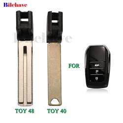 jingyuqin Remote Smart Car Emergency Key Blade Replacement For Toyota Highlander Land Cruiser RAV4 Fob Uncut TOY40 TOY48 Blade