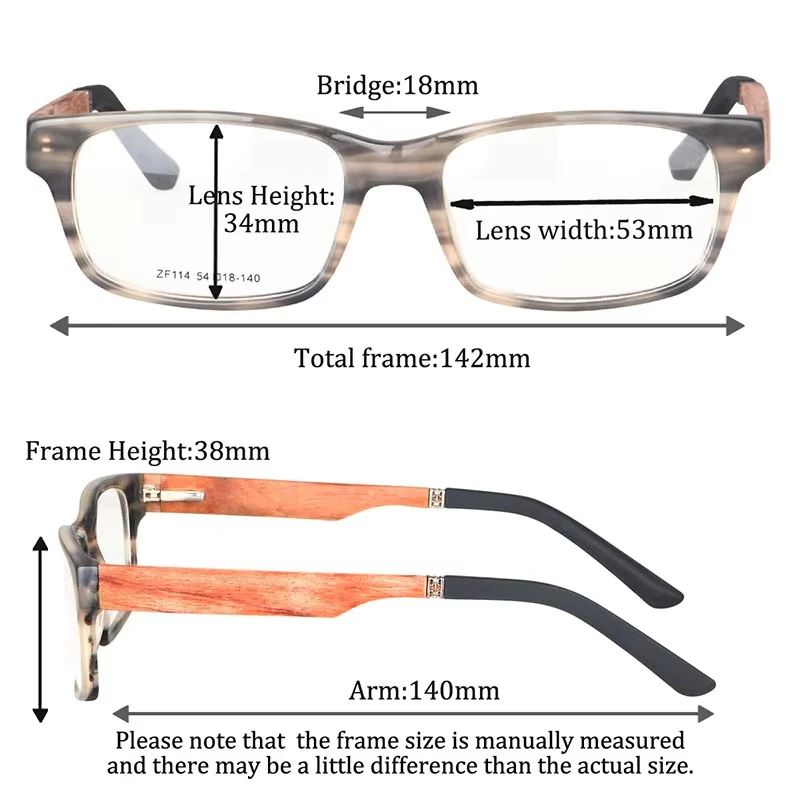 SHINU Brand Progressive Glasses Of Sight Far And Near Wooden Glases Multifocal Glasses Men Smart Progressive Multifocal Lenses