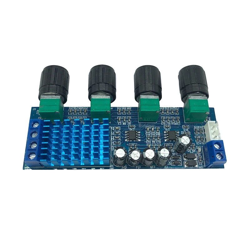 XH-M577 Digital Power Amplifier Board TPA3116D2 Audio Amplifier Board 12-24V Op Amp High Power Tone Board 80Wx2 Two Vocal Tract