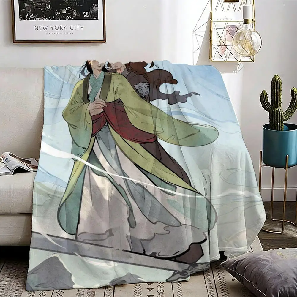 The Scum Self-Saving System Throw Lightweight 240g Flannel Blanket Soft Skin-friendly for Summer Cooling