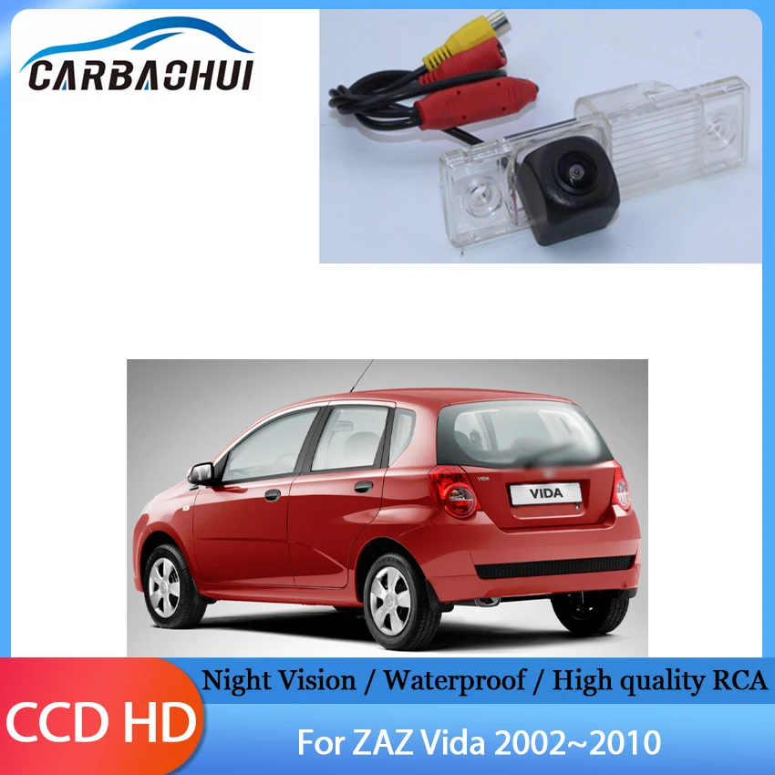 HD CCD Night Vision Car Rear View Reverse Backup Camera back camera For ZAZ Vida 2002 2003 2004 2005 2006 2007 2008 2009 2010