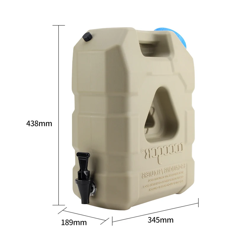 Convenient 5.5 Gallons/21L Outdoor Plastic PE Water Tank Faucet Switch Car-Mounted Self-Driving Tours Trailer Parts Accessories