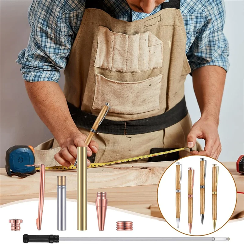 

AT43-Slimline Twist Pen Kit With Replacement Lathe Turning Supplies For Wood Turning DIY Crafts