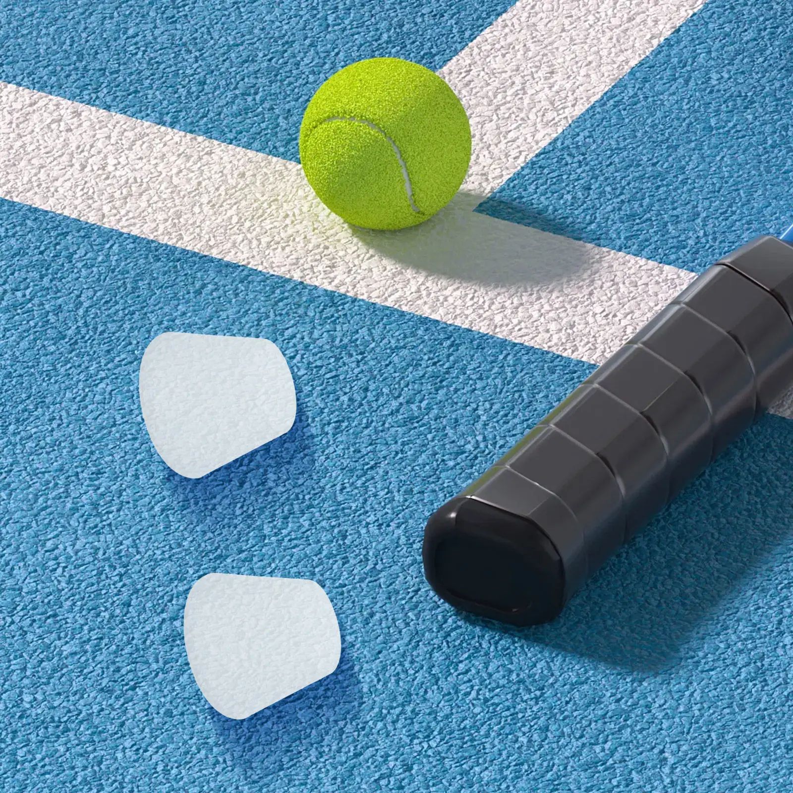 

2Pcs Tennis Racket Handle End Cap Set High-Durability Protective Butt Cover for Enhanced Grip Stability Lightweight