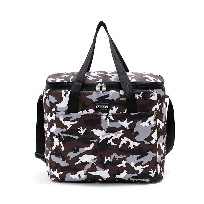 Borsa da Picnic impermeabile all\'aperto militare Camo Cool zaino portatile da campeggio borsa per alimenti pieghevole scatola termica Hike Gadget