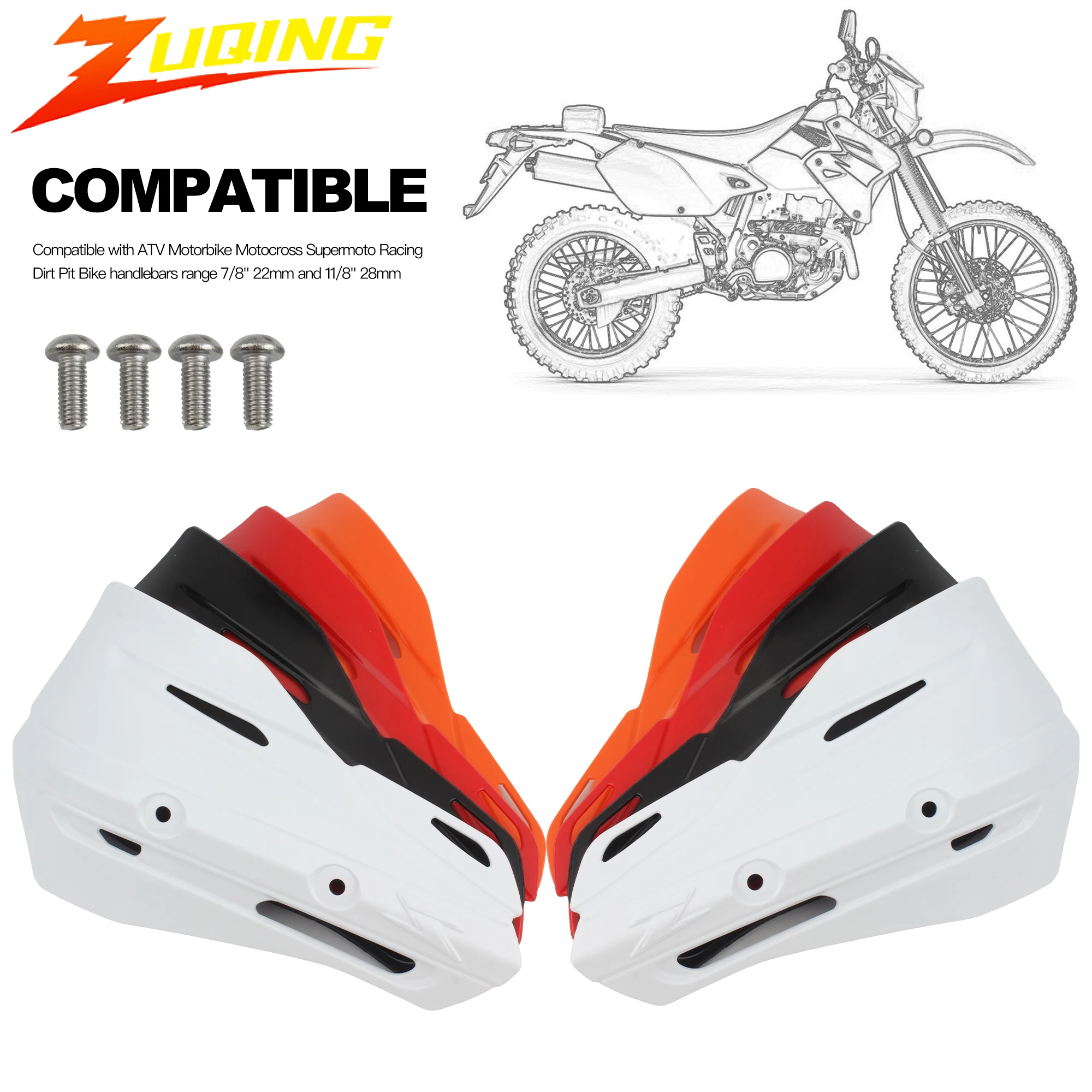 Motorcycle Handguard Protector Parts Plastic Piece for KTM Zeta XC RMZ CRF SX EXC XCW SMR Motocross Dirt Bike Enduro Accessories