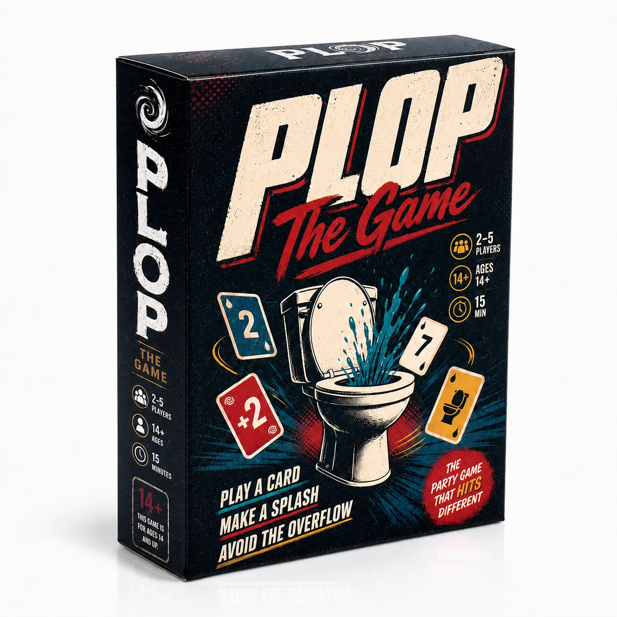 PLOP The Game Fast Paced Party Card Game for Family and Friends Strategic Risk Timing and Color Matching Game with Toilet Cards