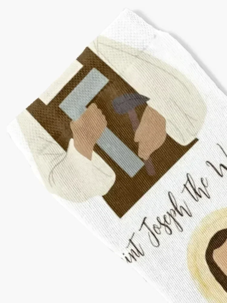 جوارب سانت جوزيف ذا ووركر للأطفال ملونة لكرة السلة للعام الجديد جوارب نسائية للرجال