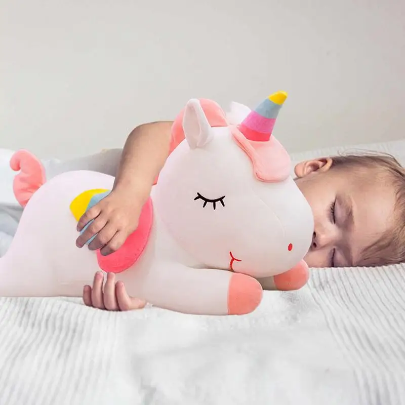 Animal Pillows For Kids Soft Lumbar Back Cushion Large Animal Pillow Soft Plush Doll Sleeping Companion Cuddly Toys For Bedroom