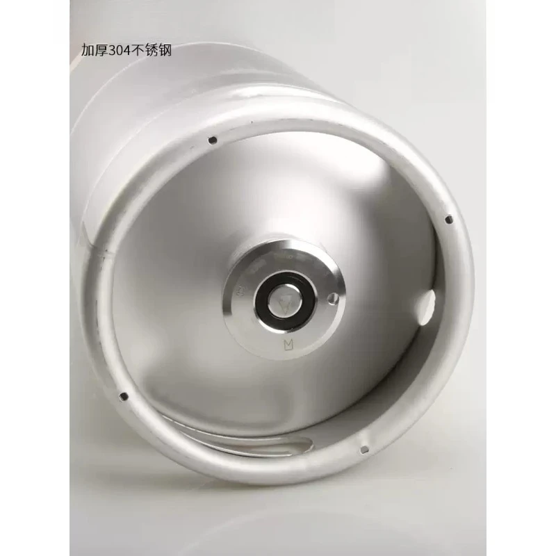 20L 1/6 US‑Spec 304 Stainless Steel Beer Keg With Well‑Type Plate Spear Home Brew Barrel Accessory