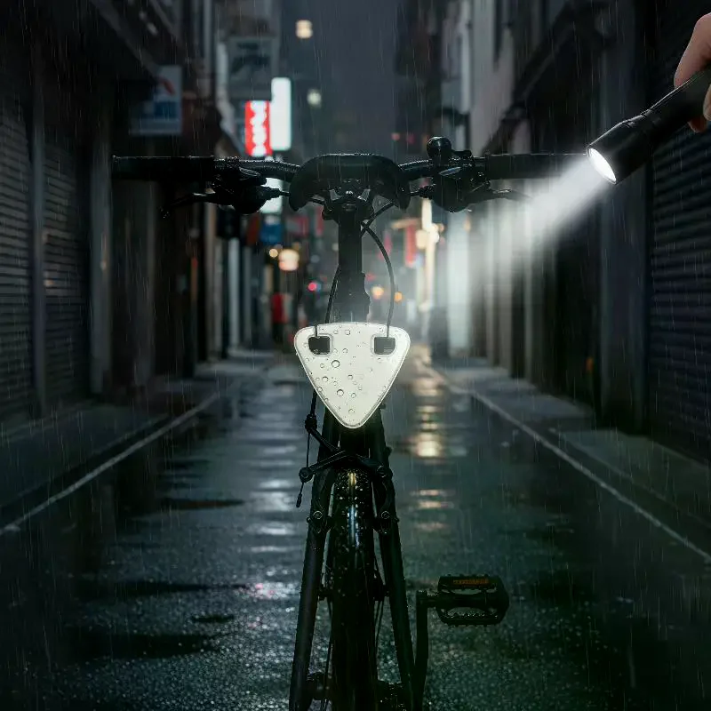 10Pcs Tail Light Reflective Warning Bicycle High Brightness Reflective Sticker For Night Riding Mountain Road Bike Equipment
