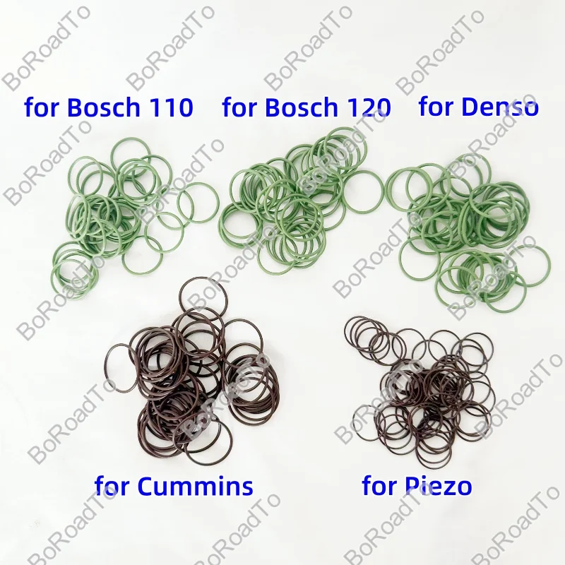 12 قطعة حاقن CRIN الملف اللولبي صمام حلقة مانعة للتسرب جوانات إصلاح أطقم ل Simens بيزو الكمون Bosch 110 120 دينسو