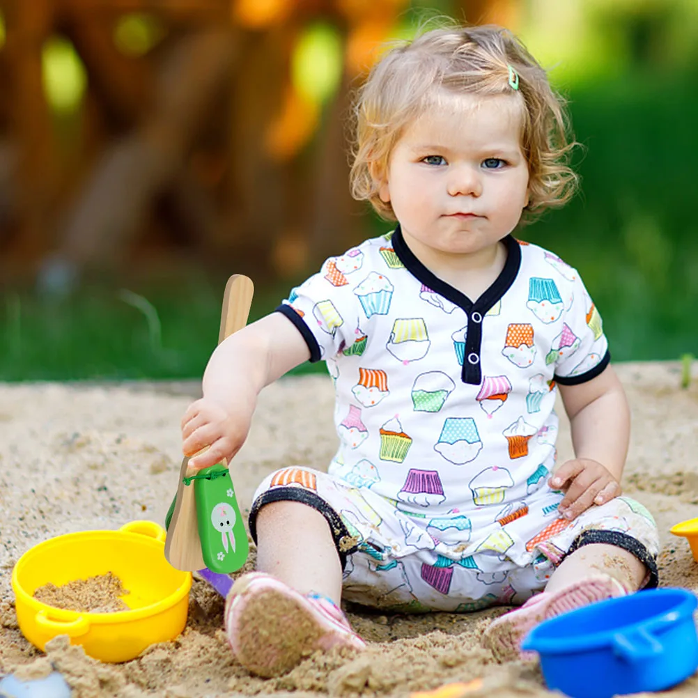 

2pcs Long Handle Castanet Wooden Percussion Kids Musical Instrument Early Education Plaything For Children Sensory Development