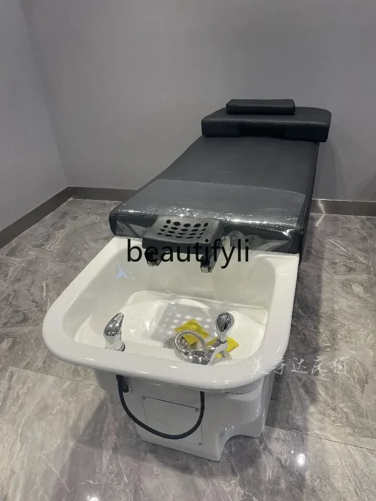 صالون الشعر ss D مخصص للمشاهير على الإنترنت، سرير شامبو تايلاندي، محل حلاقة بسيط، حوض سيراميك دافق، دوران المياه