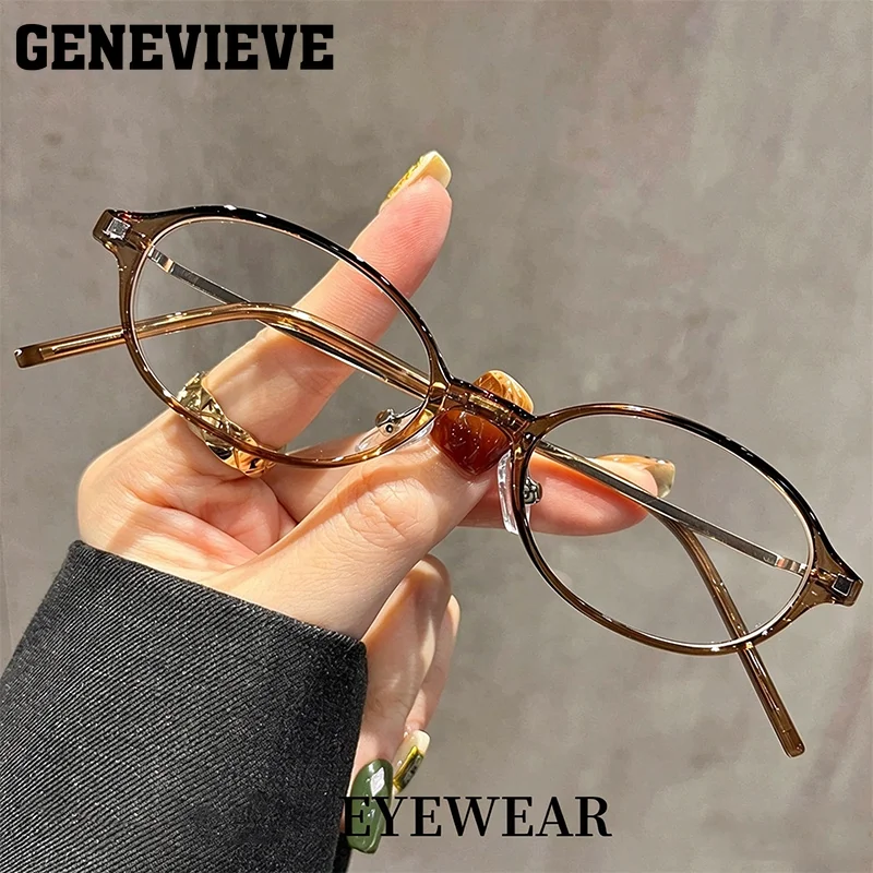 GENEVIEVE Small-Frame Design Women's Photochromic Anti Blue-ray Reading Glasses Polarized Sunglasses Customizable Prescriptions