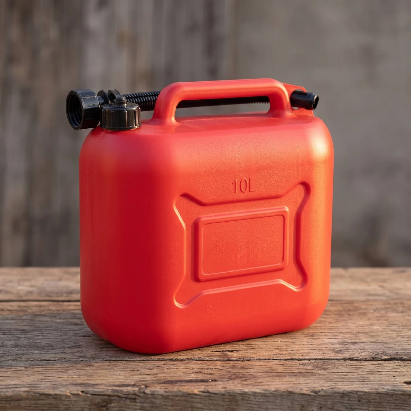 5 Pieces Fuel Container with Flexible Spout Sturdy Fuel Can with Screw Cap 10L Fuel Jug Airtight Bendable for Motorists