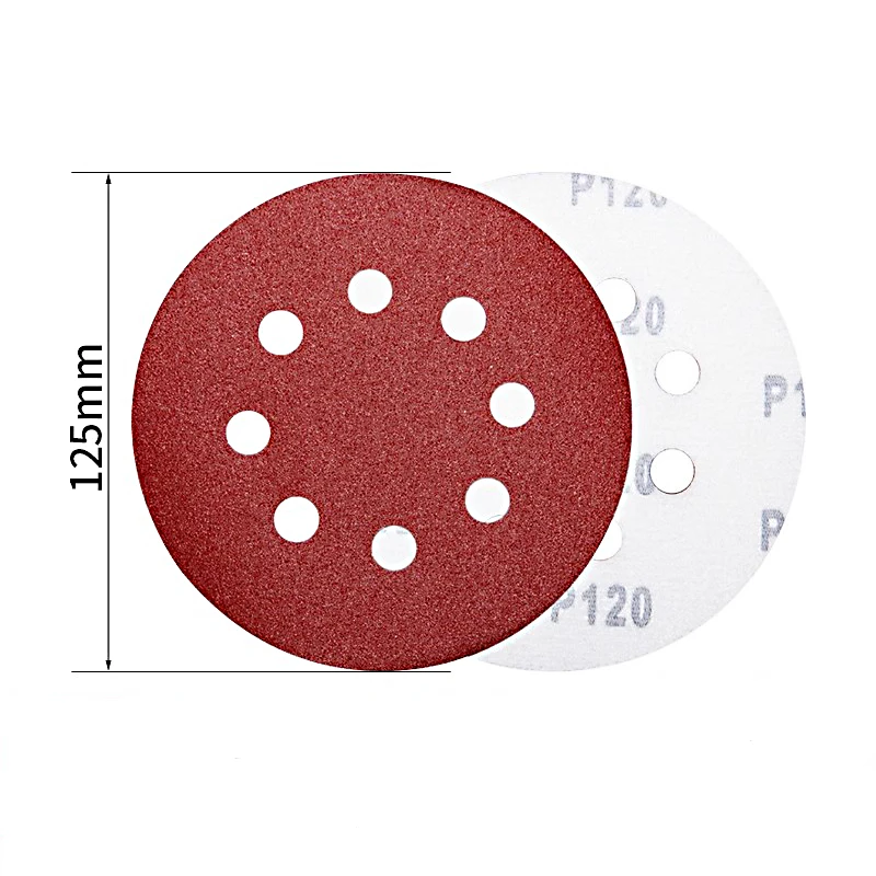 Imagem -03 - Lixar Discos de Tela de Papel Woodworking Metal Grinding Disc Abrasive Polishing Tool 40 60 80 100 120 2000grit Buraco 125 mm