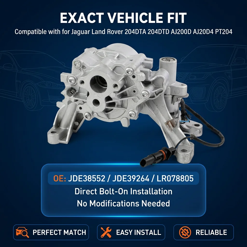 JDE38552 JDE39264 LR078805 LR087668 New Oil Pump Assembly For Jaguar Land Rover 2.0 Diesel 204DTA 204DTD AJ200D AJ20D4 PT204