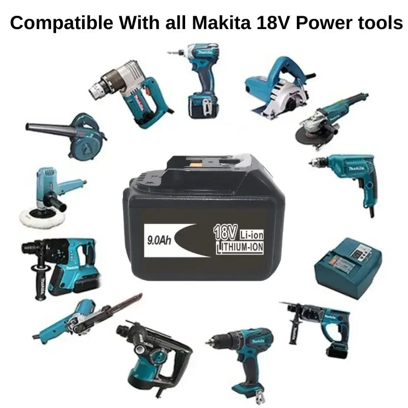 For Makita 18V 9Ah 12Ah 18Ah,Lithium Battery Rechargeable Battery, Suitable For Makita Power Tools