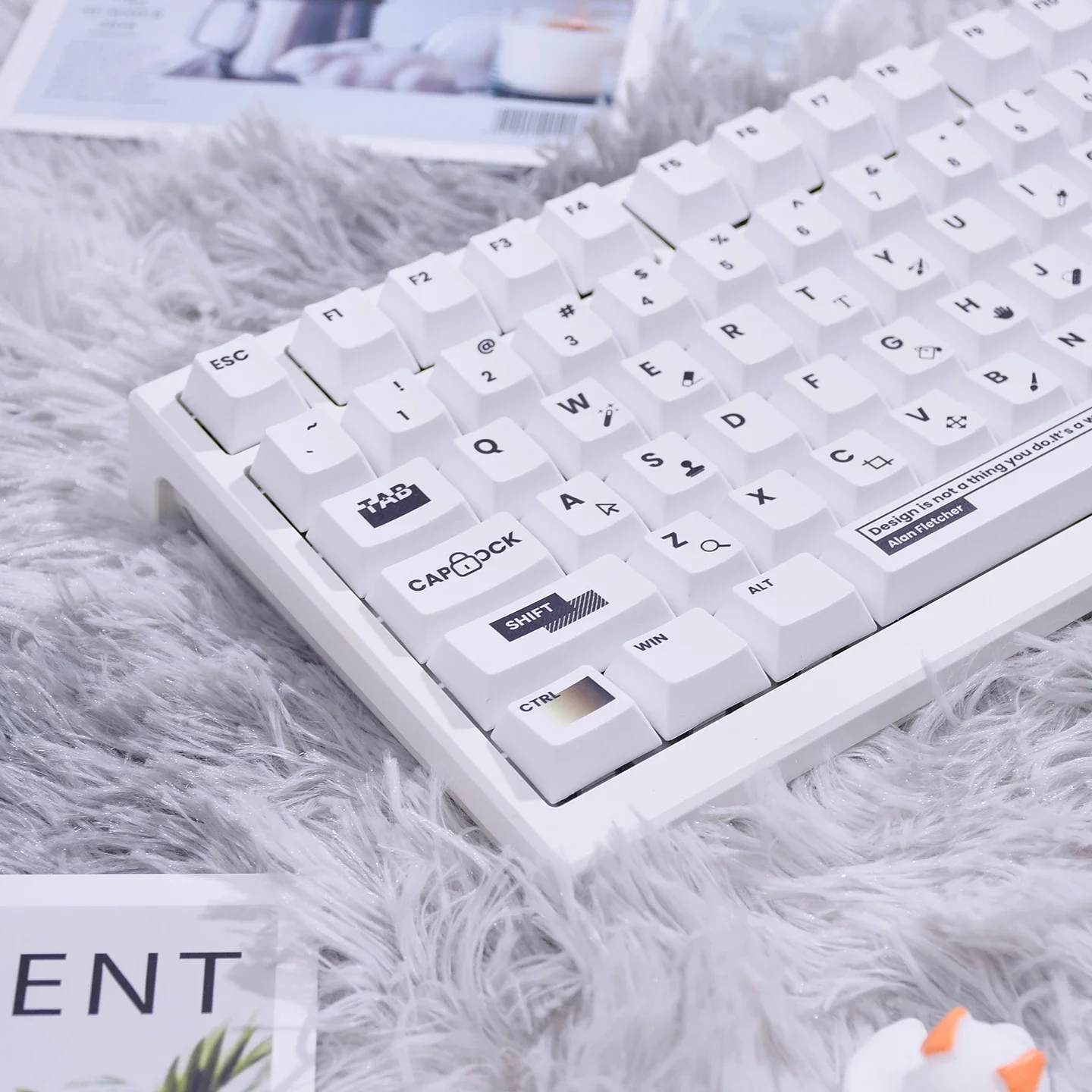 Keycaps Keyboard Desainer Bahan PBT Tinggi Asli ATK68/wooting60he/75/87/98 Keycaps
