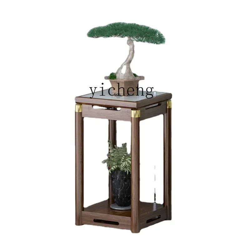 

Chinese Style Balcony Flower Shelf Non-Solid Wood Living Room Floor-Standing Simple Flower Stand