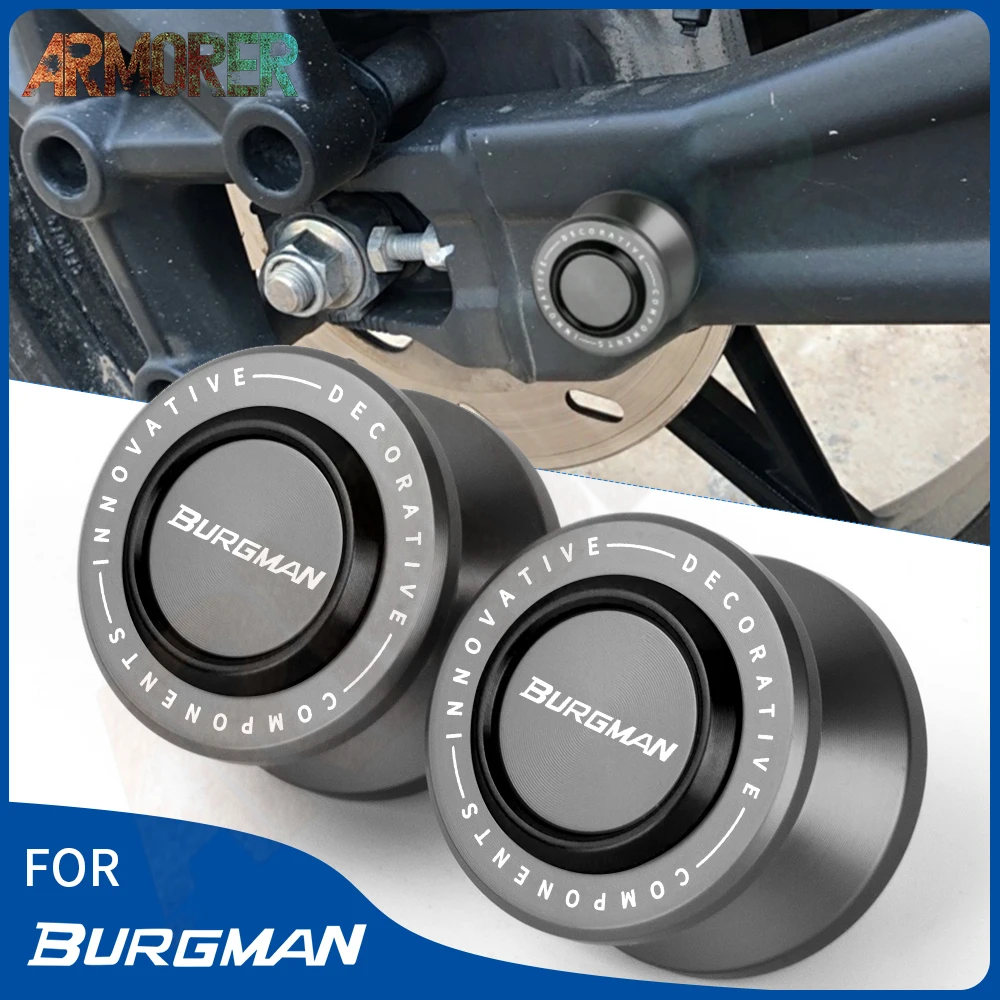 

Motorcycle Accessories For SUZUKI Burgman AN200 AN250 AN400 AN650 BURGMAN CNC Aluminum 8MM Swingarm Spools Slider Stands Screws