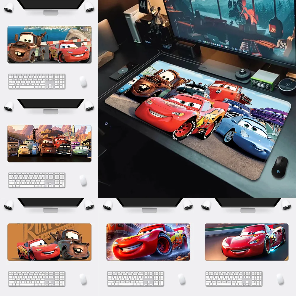 Lightnings McQueen Mousepad HD Printing Computer Gamers Locking Edge Non-slip Mouse Pad XXL90x40cm Keyboard PC Desk Pad