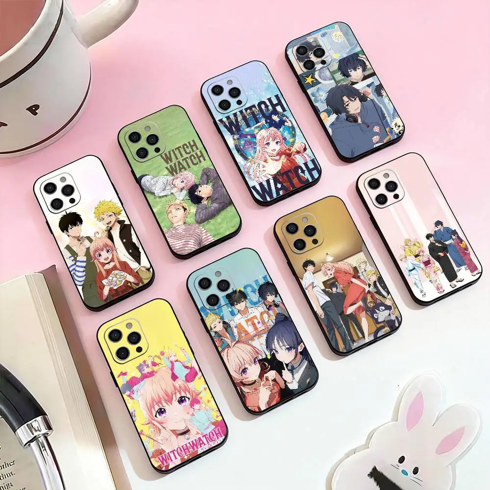 

HOT W-Witch Watch Phone Case For iPhone 17,16,15,14,13,12,11 Plus,Pro Max,Soft Silicone Black Cover