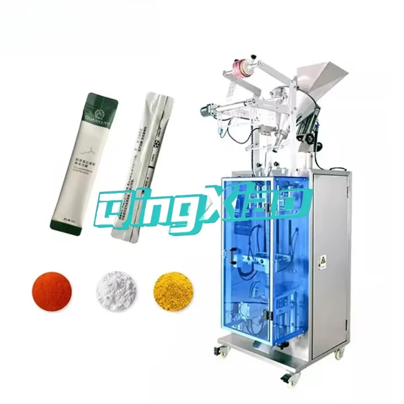 Automatic Small Vffs Food Milk Coffee Seasoning Powder Filling  Packing Machine  Price Round Corner Stick Sachet Packing Machine