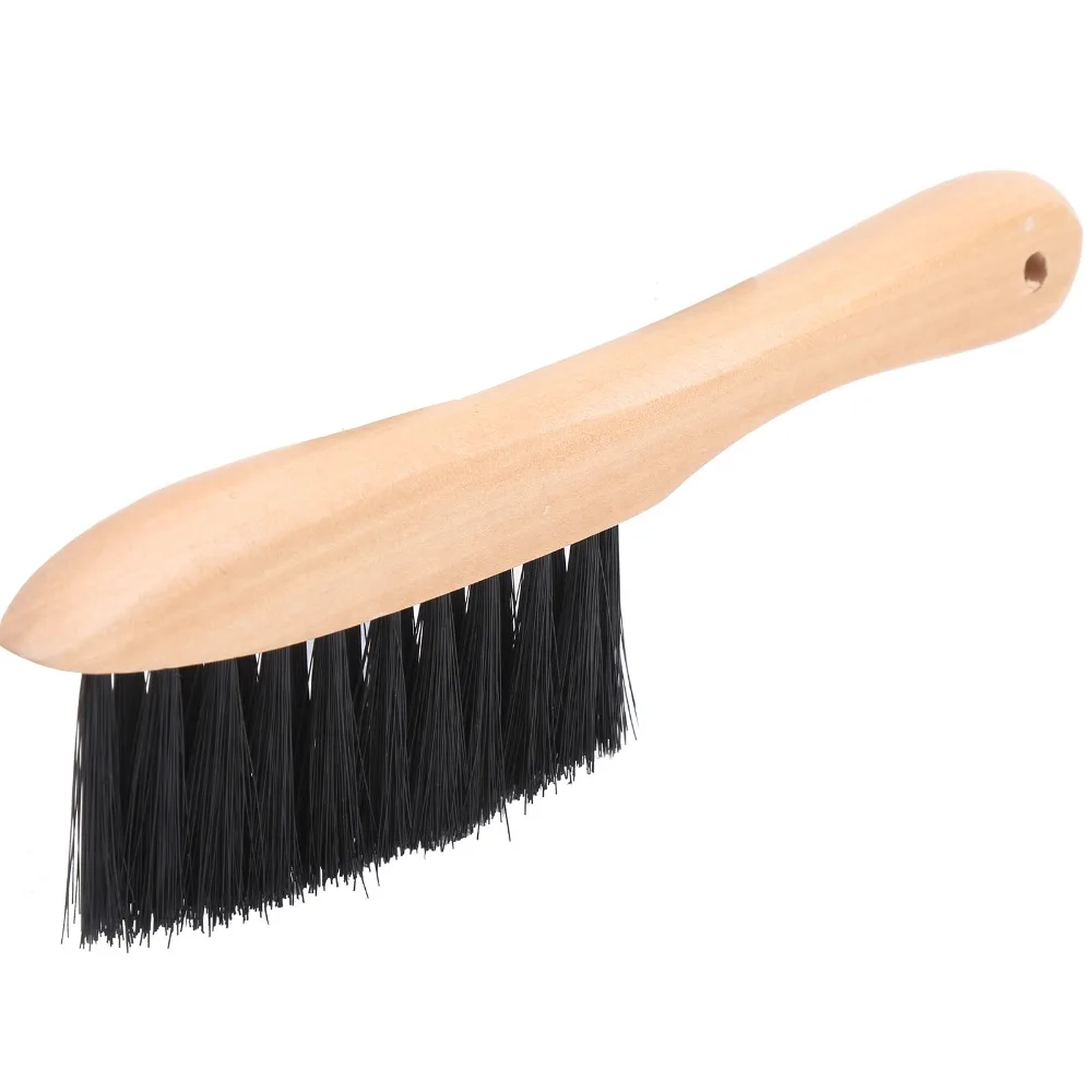 Kit de herramientas de limpieza de mesa de billar con mango de madera, cerdas de nailon de 8,5 pulgadas, cepillo para mesa de billar, cepillo para riel de billar de 9 pulgadas, 2 uds.