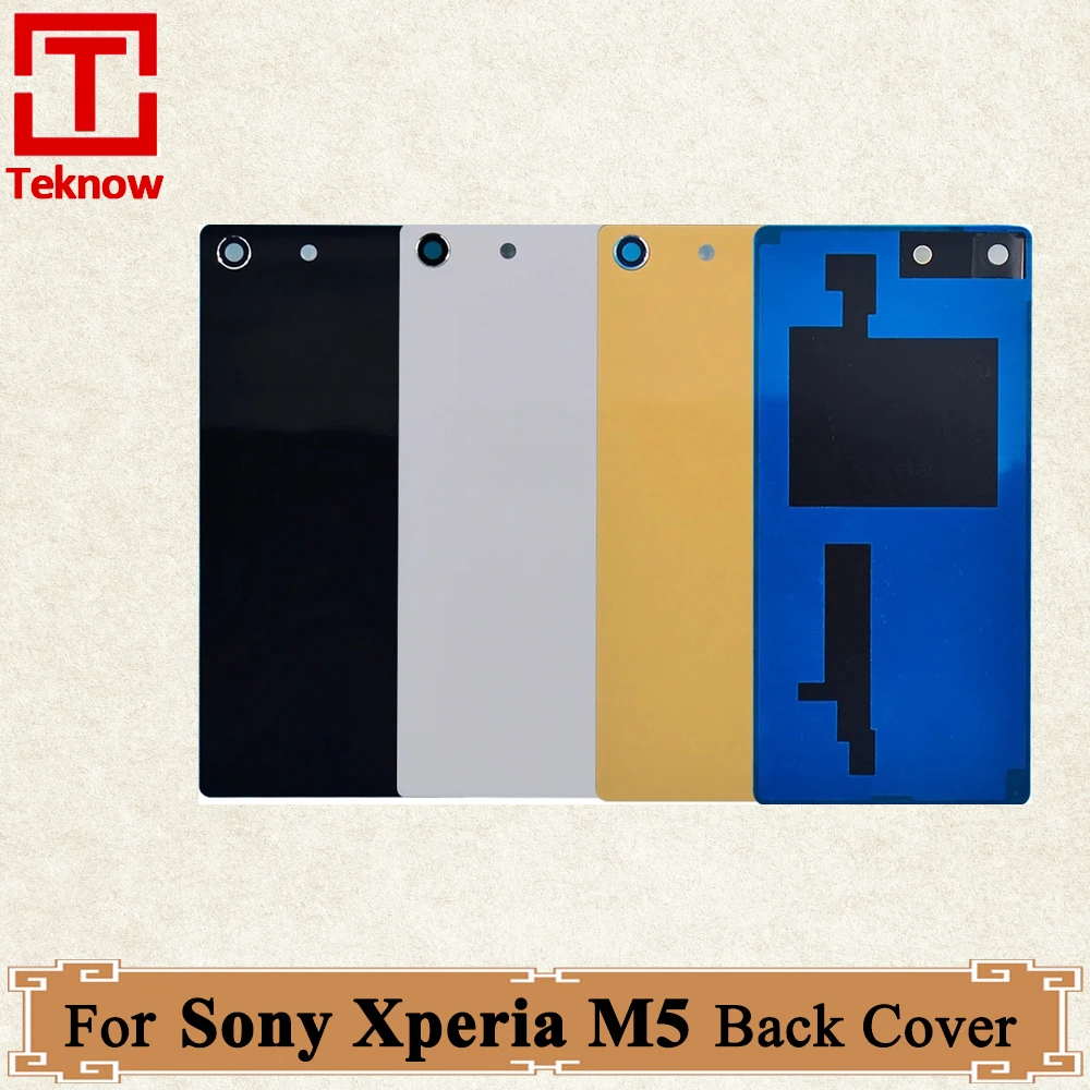 Original Back Cover For Sony Xperia M5 Back Battery Cover Housing Case Rear Door For Sony Xperia M5 E5603 E5606 E5653 Replace