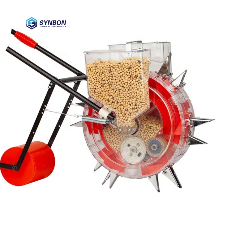 

Farm Machinery Hand Push Grain Soybean And Multi Functional Seeder With Fertilizer Box Planter Machine