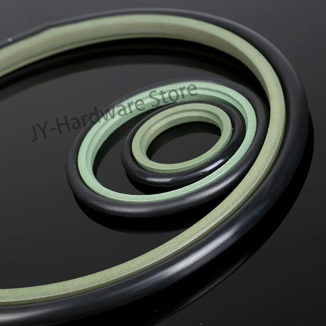 1PCS  RS Type Sealing Ring For Piston Rod Hole Shaft Hydraulic Cylinder Oil Seal  Wear-Resistant  ID 20-60mm  OD 27.5-75.5mm
