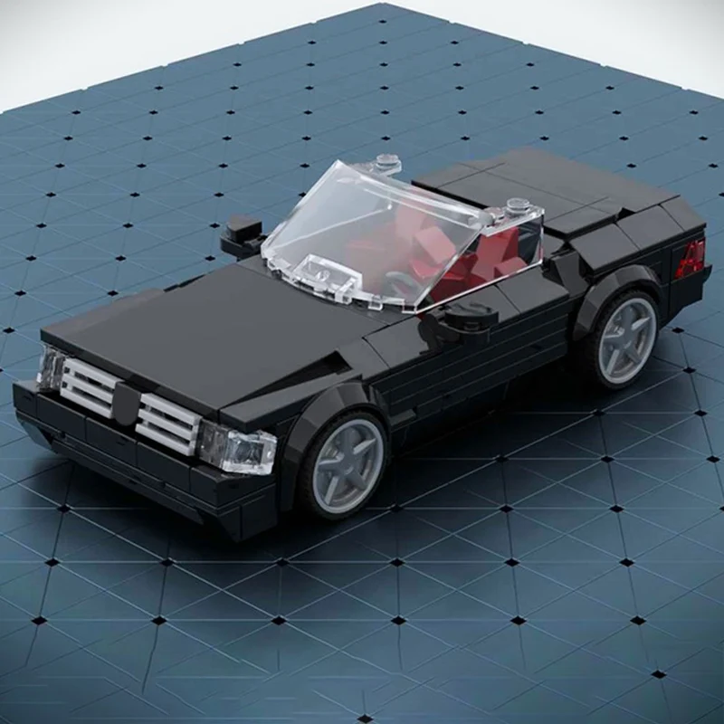 Speed Racing Car Model MOC Building Bricks R129 Convertible Car Modular Technology Children Holiday Gifts Assemble Toys Suit