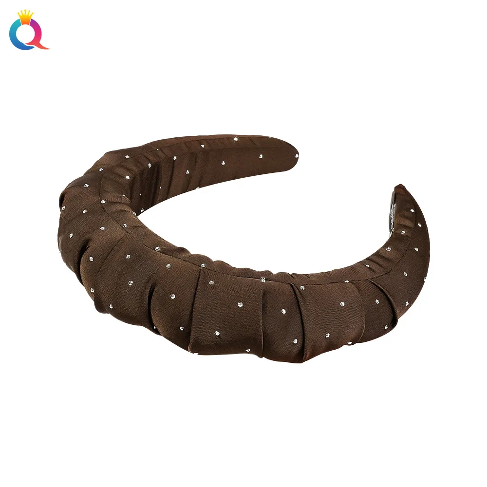 Резинки для волос с высоким черепом и стразами, повязки на голову с улучшенным ощущением стирки, резинки для волос для лица, высококачественные аксессуары для волос с темпераментом