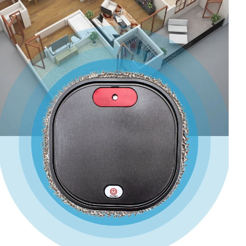 Robot de balayage électrique automatique avec pulvérisateur, vadrouille de sol, nettoyeur à vapeur, 1500 mAh