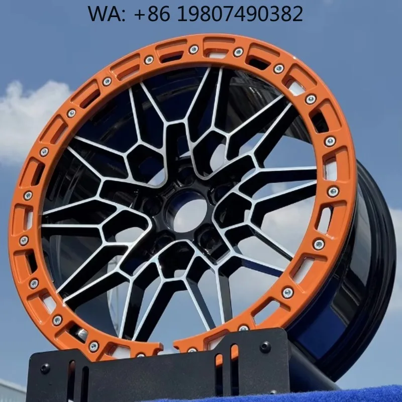 19-24 Inch 5x112 PCD Beadlock Forged Wheels Racing Professional 6061-T6 Alloy Monoblock Rims for High Performance Car Refit