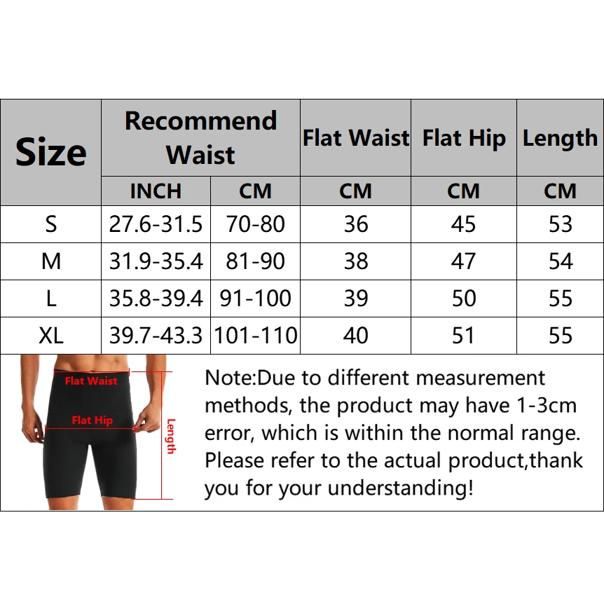 Men Sweat Sauna Shorts Body Shaper Fat Burning High Waist Trainer Shapewear Slimming Pants Fitness Running Sports Pants