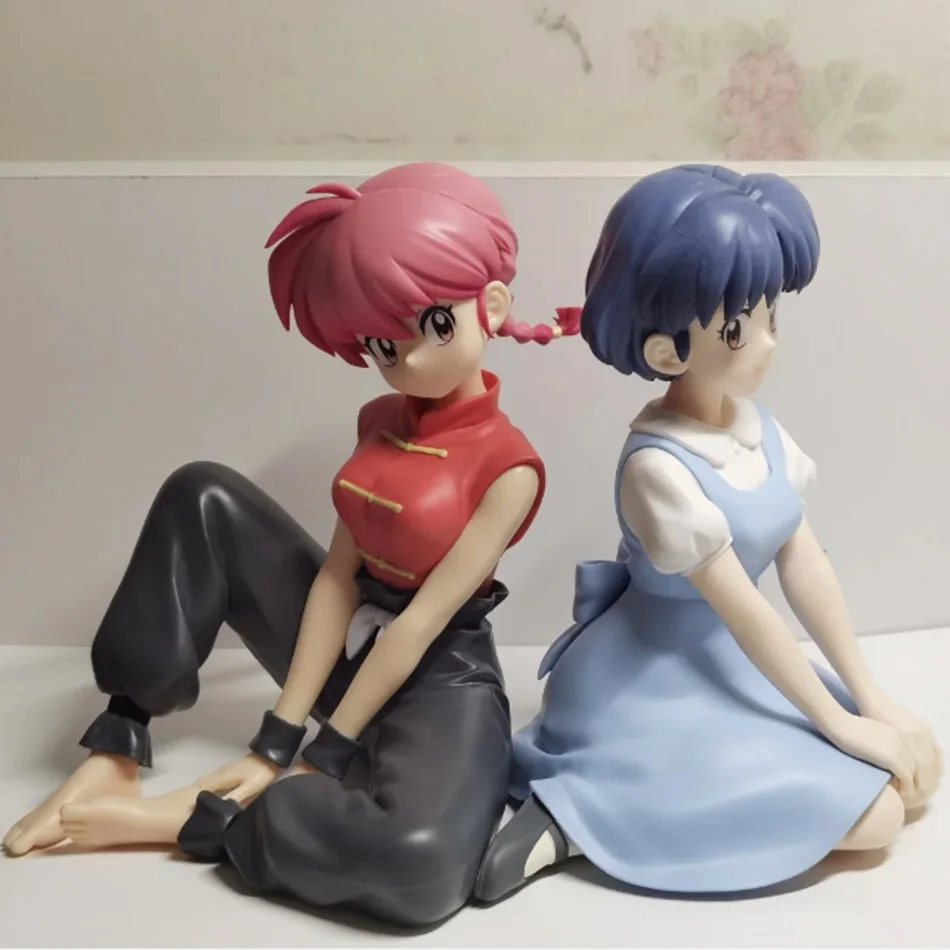 Nova Figura de Ação de 10CM Ranma 1/2 Relax Time Saotome Ranma Anime Tendou Akane Modelo Colecionável Brinquedo Presente de Aniversário