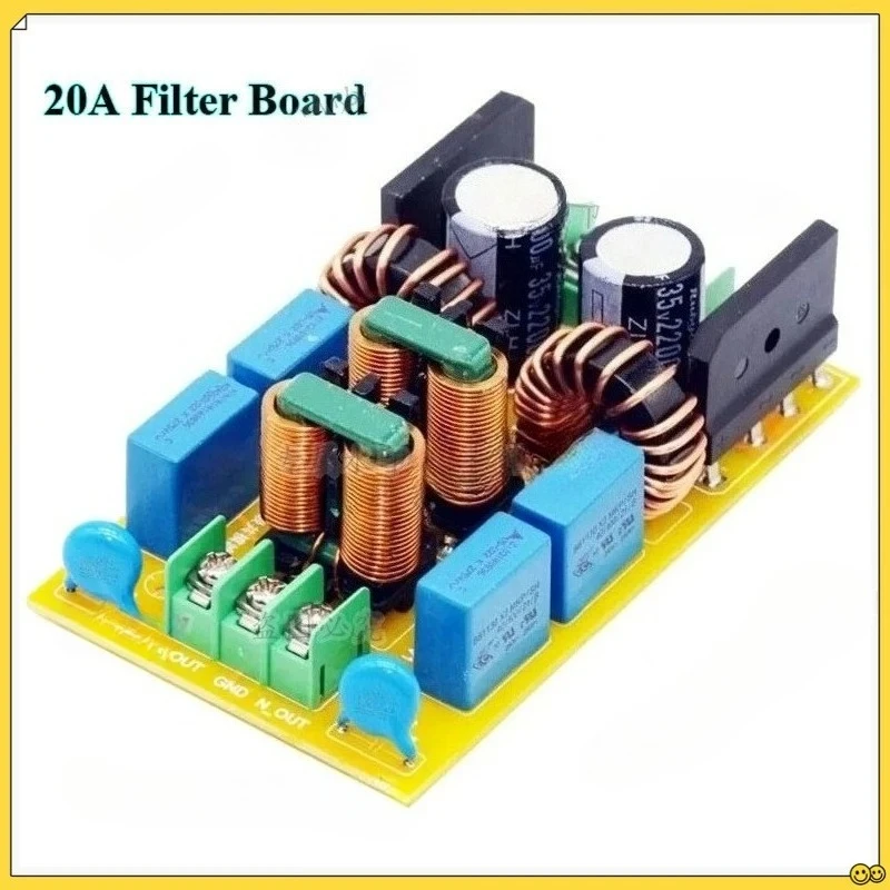 10A 20A EMI Electromagnetic Interference Power Filter Four Stage EMC High Frequency Power Filtering For Audio Power Amplifier