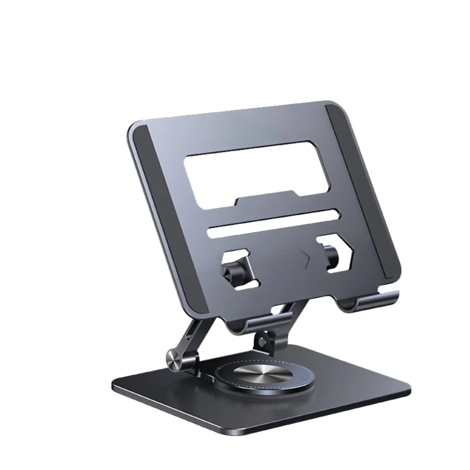 

Portable Aluminum Foldable Stand 360° Rotating Height Adjustable for iPad Pro Air Mini Kindle Phone Home Office