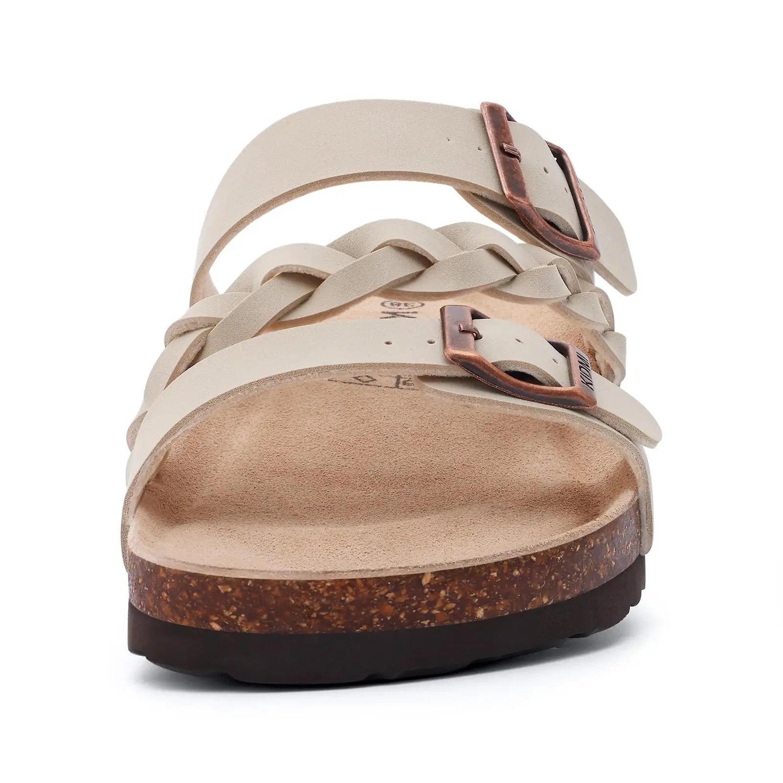 Sandalias De Corcho De Verano Para Mujer Evshine, Sandalias De Cuero Con Hebilla Y Soporte Para El Arco Del Pie, Cómodas Y Fáciles De Poner._voghion.com