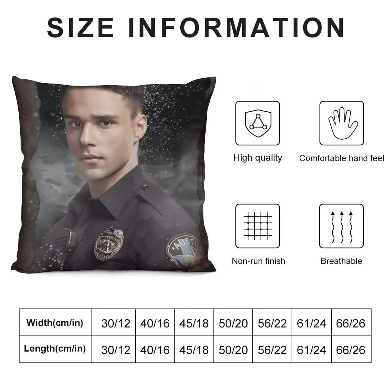 9-1-1: Lone Star - Carlos Reyes - Burned Throw Pillow Pillow Case Couch Pillows Christmas Pillowcase pillow