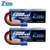Zeee-Lipo 3sバッテリー,11.1v,80c,6000mah,車,趣味,バギー,トラック,ボート,fpvドローン用のec5プラグ付きハードケース,1個,2個 1