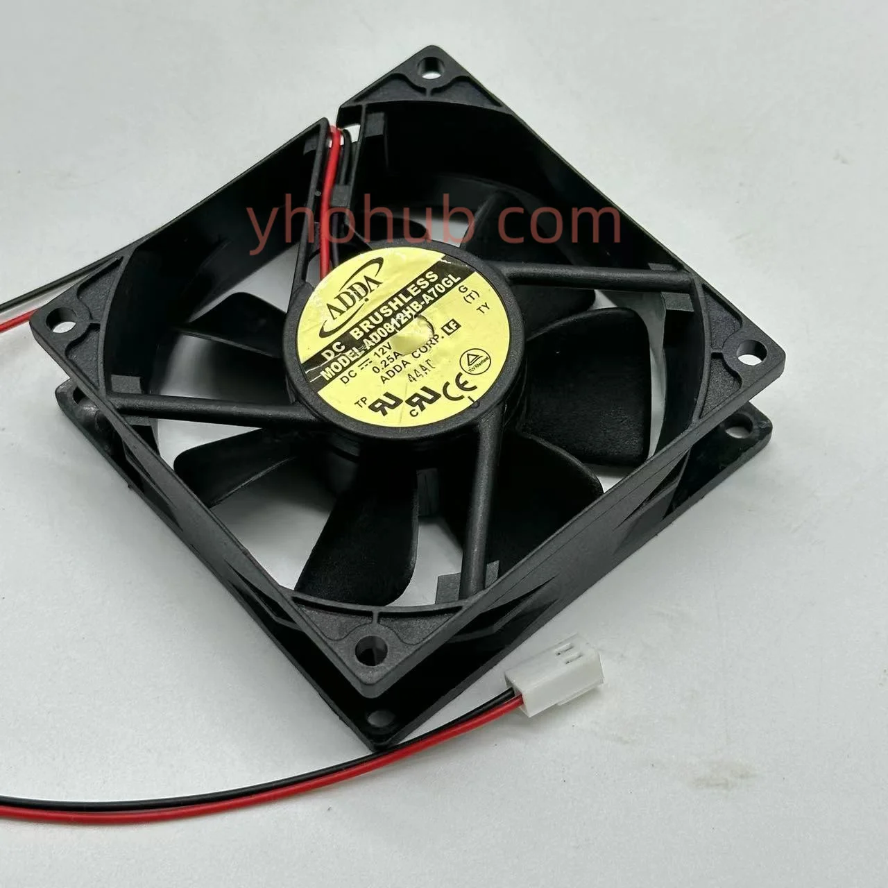 

ADDA AD0812HB-A70GL DC 12V 0.25A 2-wire 80x80x25mm Server Cooling Fan