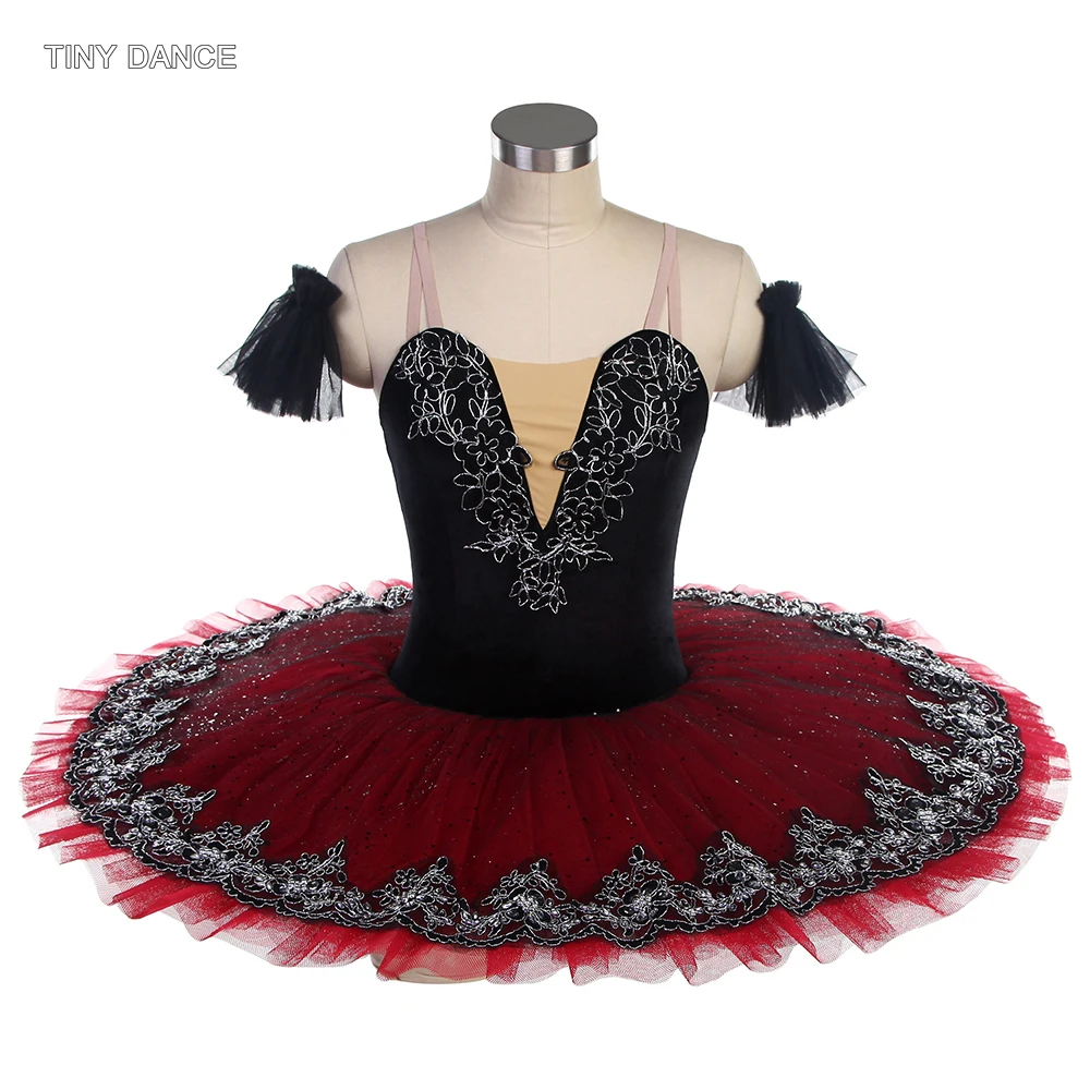 

Professional Ballet Dance Tutu Children and Women Ballerina Costume with 5 to 7 Layers of Stiff Tulle Pancake Tutu Skirt