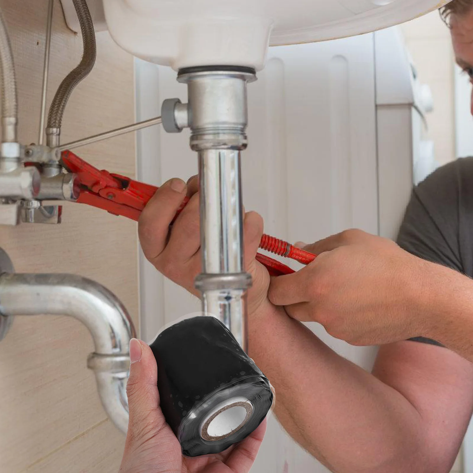 

Waterproof for Pipes Repair Self-Fusing Rubber Electrical Insulation Leak Proof Silicone Adhesive Hose Tape for DIY